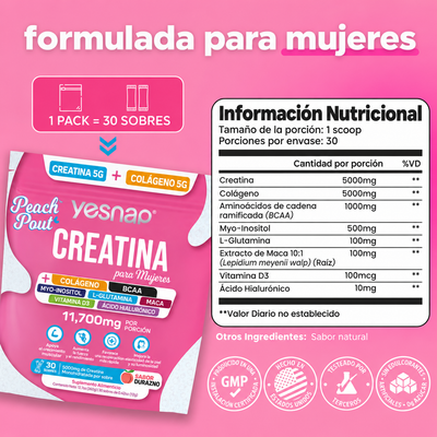 Yesnap Creatina Para mujer
