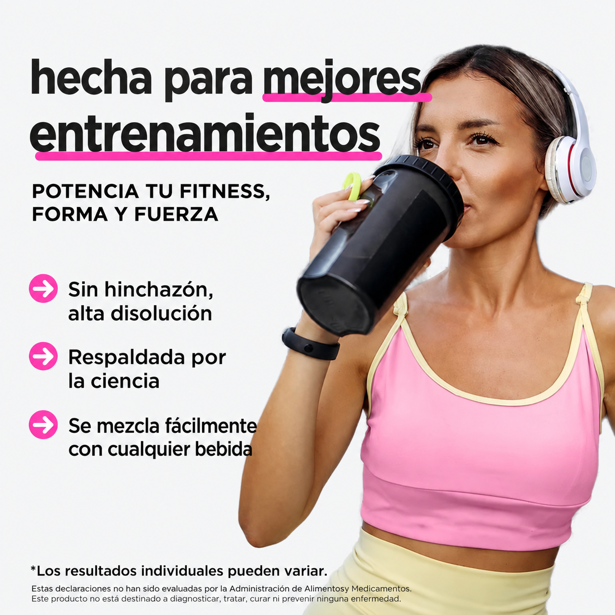 Yesnap Creatina Para mujer